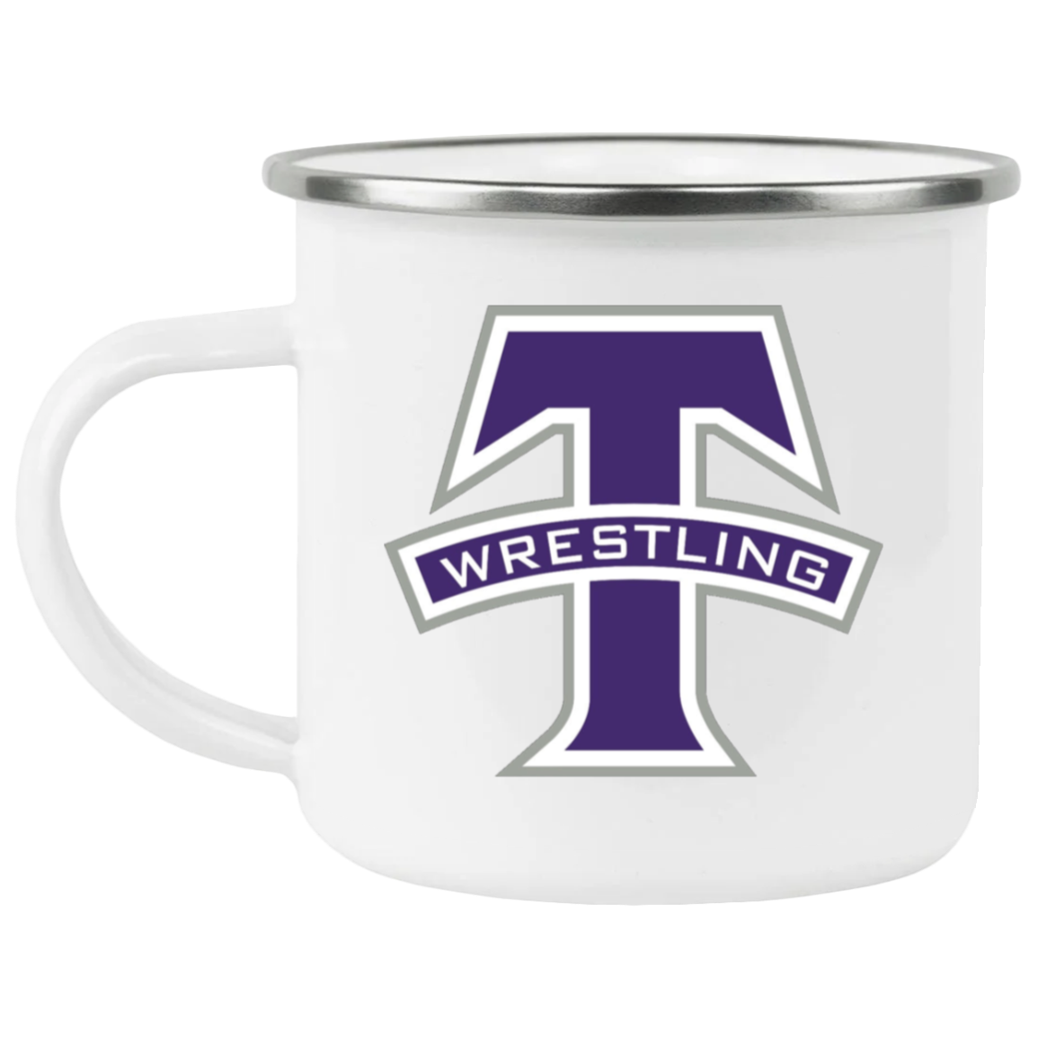 Tottenville Wrestling Club Enamel Camping Mug